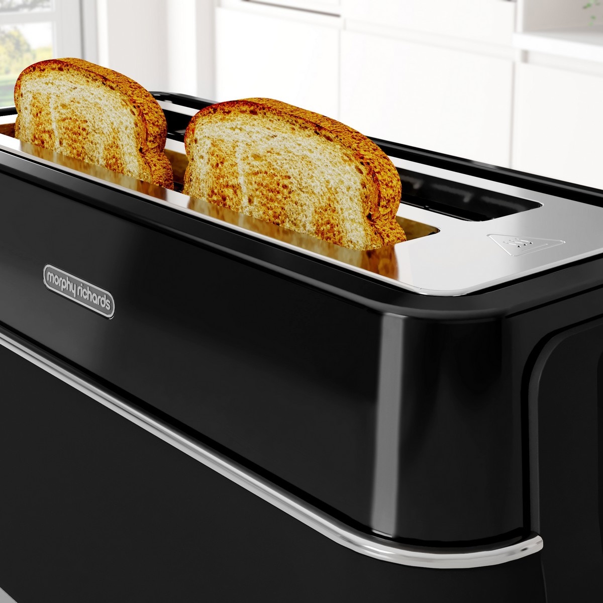 Torradeira Morphy Richards 245744 Linha Signature Opulent Long Slot de 1750 W com 2 Fendas Longas - Preto Preto-4