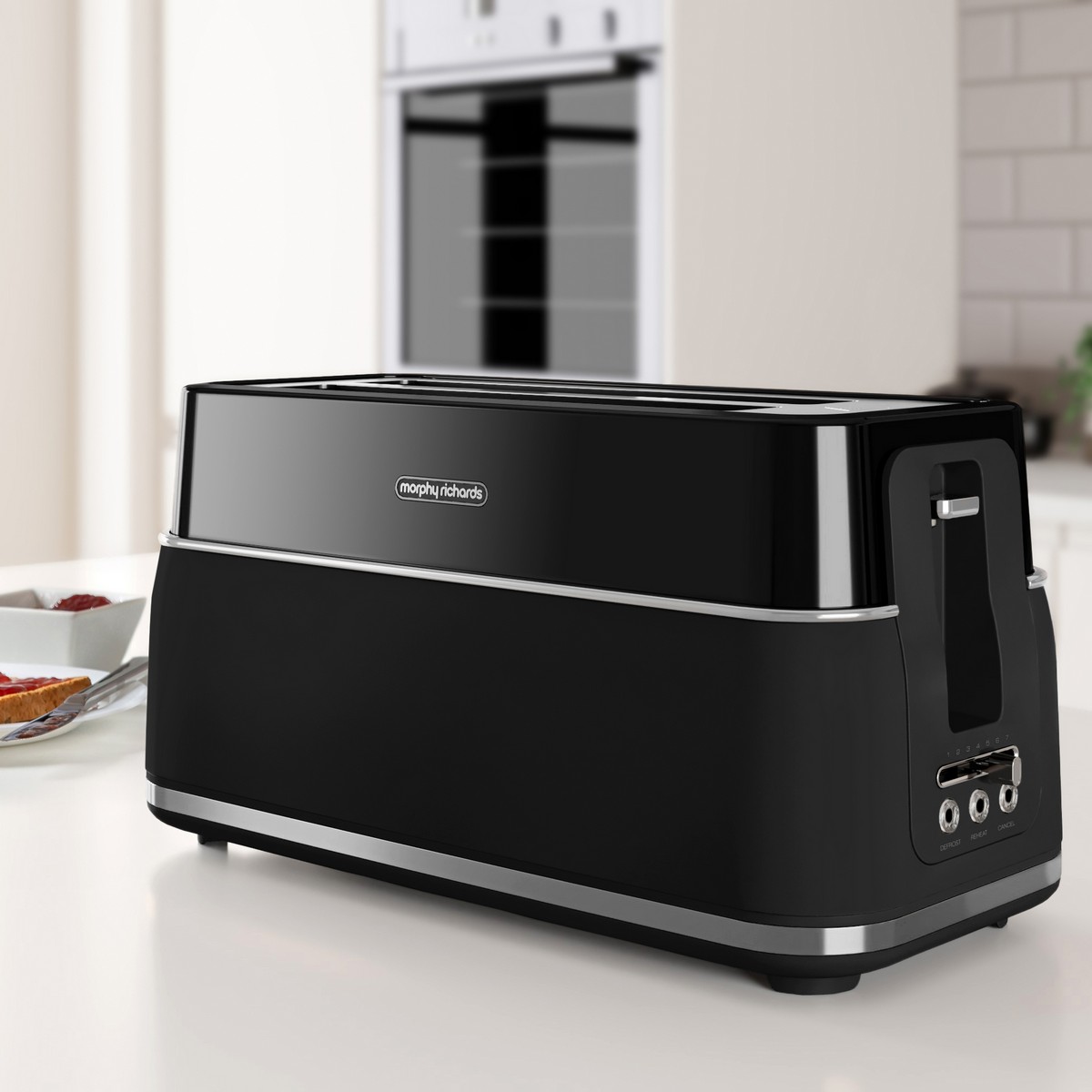 Torradeira Morphy Richards 245744 Linha Signature Opulent Long Slot de 1750 W com 2 Fendas Longas - Preto Preto-5