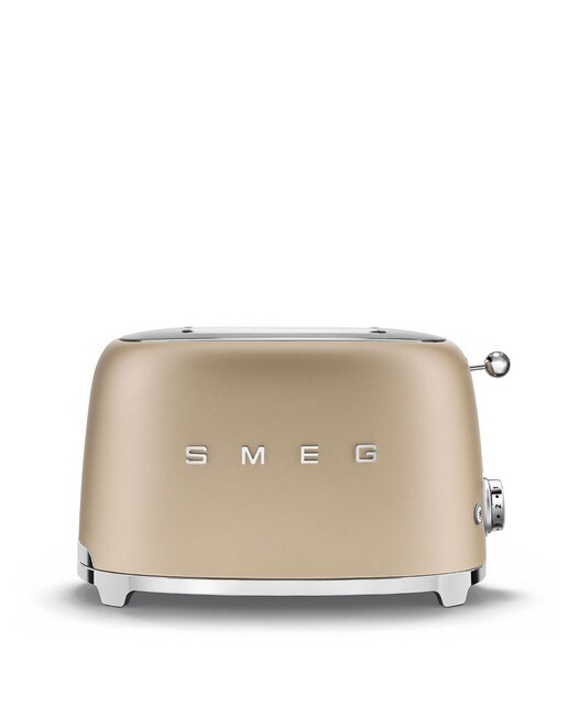 Imagem 0 de Torradeira Smeg Anni 50 TSF01CHMEU de 950 W com 2 Fendas Curtas - Dourado Mate
