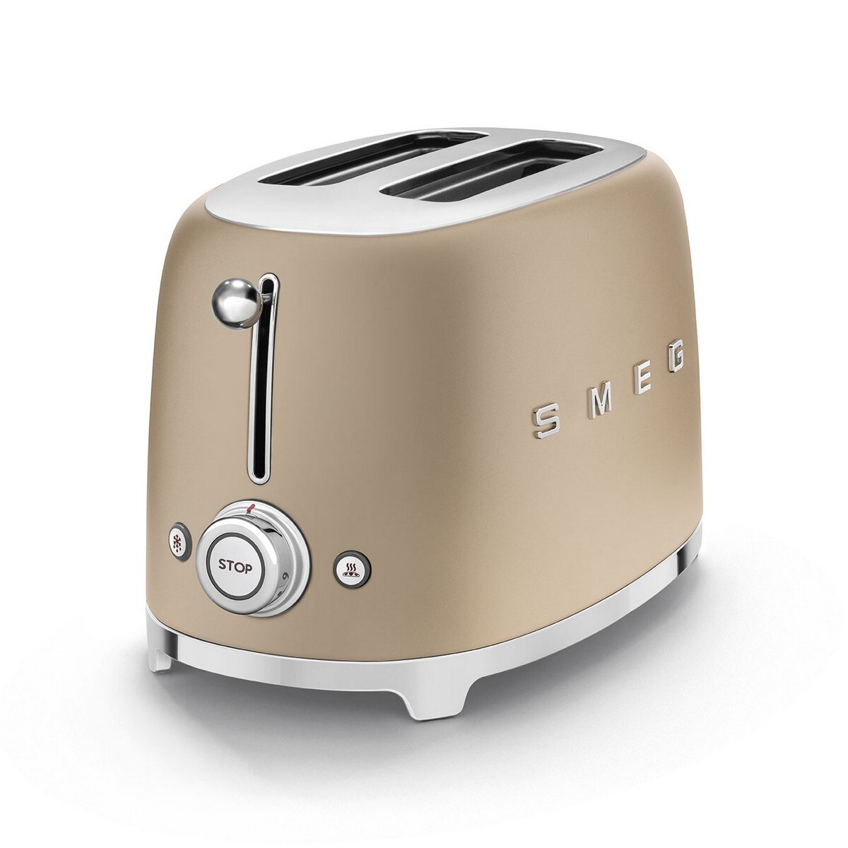 Torradeira Smeg Anni 50 TSF01CHMEU de 950 W com 2 Fendas Curtas - Dourado Mate Dourado Mate-3