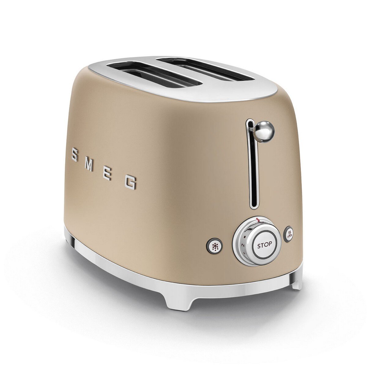 Torradeira Smeg Anni 50 TSF01CHMEU de 950 W com 2 Fendas Curtas - Dourado Mate Dourado Mate-6