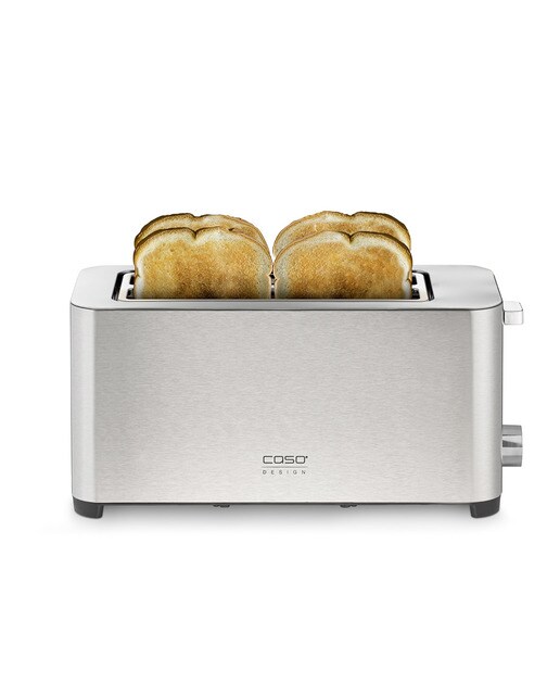 Imagem 0 de Torradeira Caso Classico T4 Toaster 5CASOD1926 de 1400 W com 2 Fendas Longas - Inox