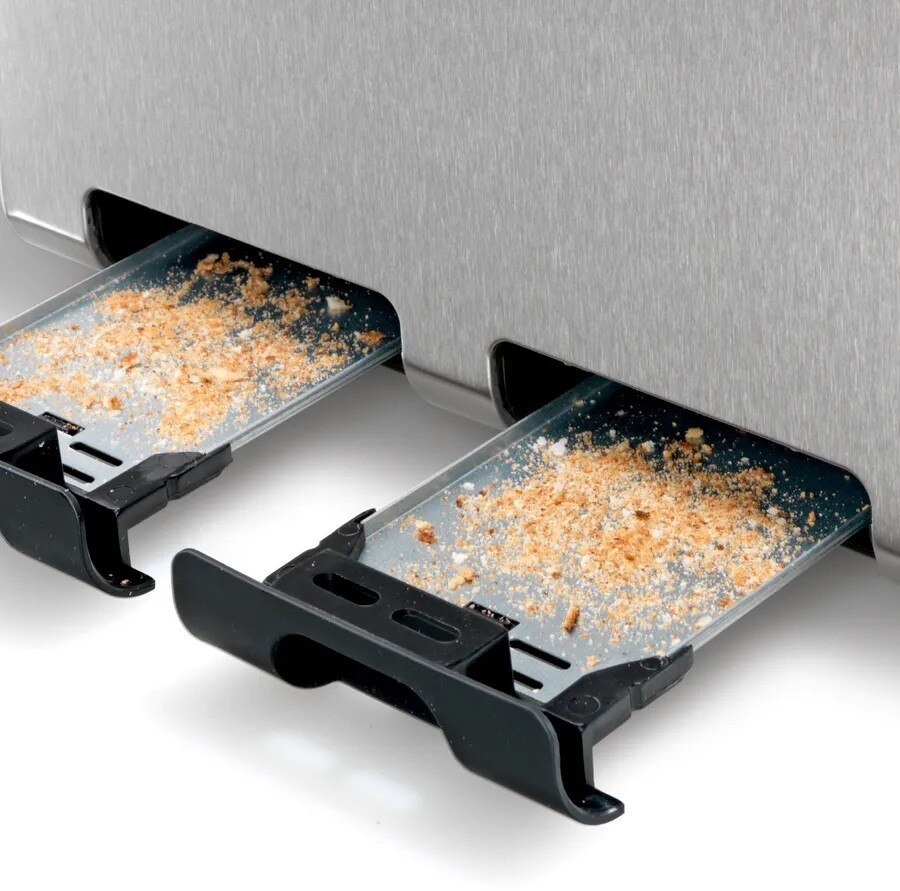 Torradeira Bosch Silicone line TAT7S45 com 4 Fendas Curtas - Inox e Cinzento Cinzento/Inox-4