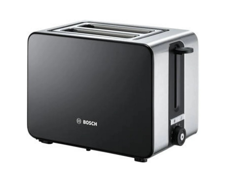 Torradeira Bosch Compacta Sky TAT7203 de 1050 W com 2 Fendas Curtas - Preto e Inox Preto / Inox-1