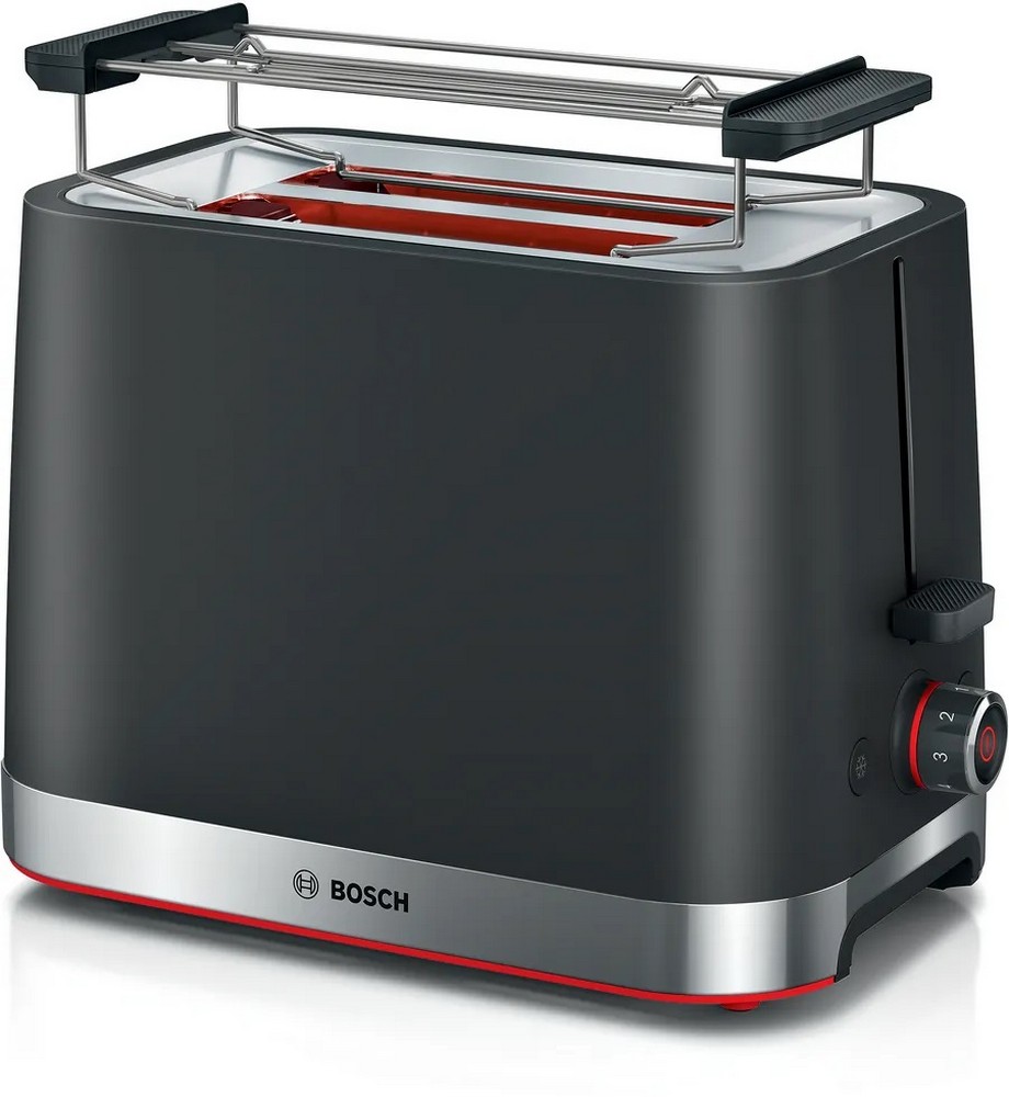 Imagem 0 de Torradeira Bosch Compact MyMoment TAT4M223 de 950 W com 2 Fendas Curtas - Preto Mate