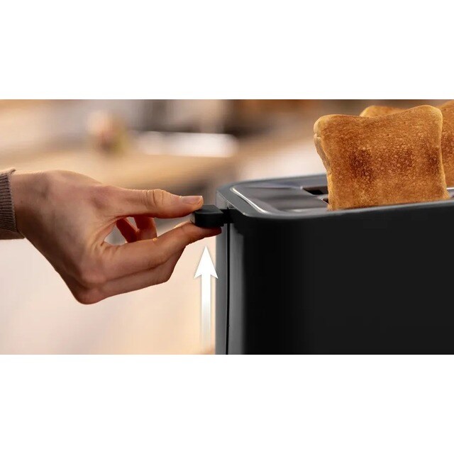 Torradeira Bosch Compact MyMoment TAT4M223 de 950 W com 2 Fendas Curtas - Preto Mate Preto mate-8