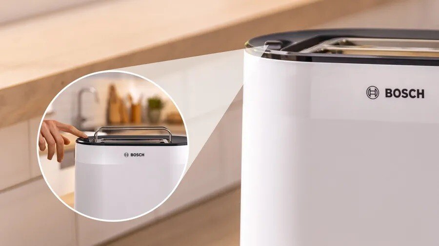 Torradeira Bosch Compacta MyMoment TAT2M121 de 950 W com 2 Fendas Curtas - Branco Branco-6