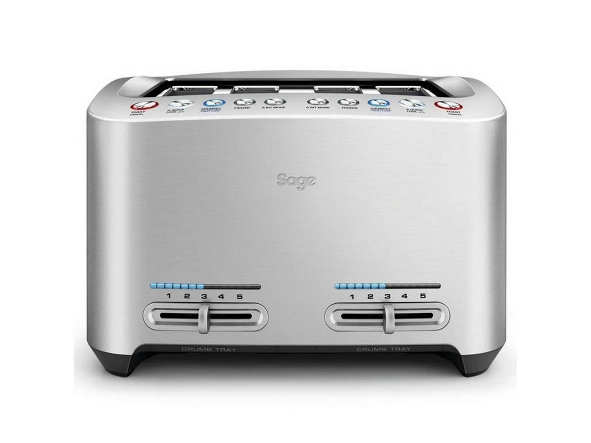 Torradeira Sage STA845BAL2EEU1 Smart Toast 4 de 1900 W com 4 Fendas Curtas - Aço Inox Aço inoxidável-1