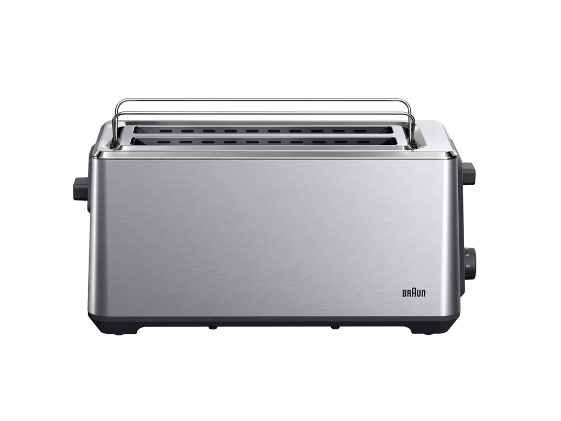 Imagem 0 de Torradeira Braun Indentity 5 HT5220BK 2 Fendas Longas, de 1470 W - Inox