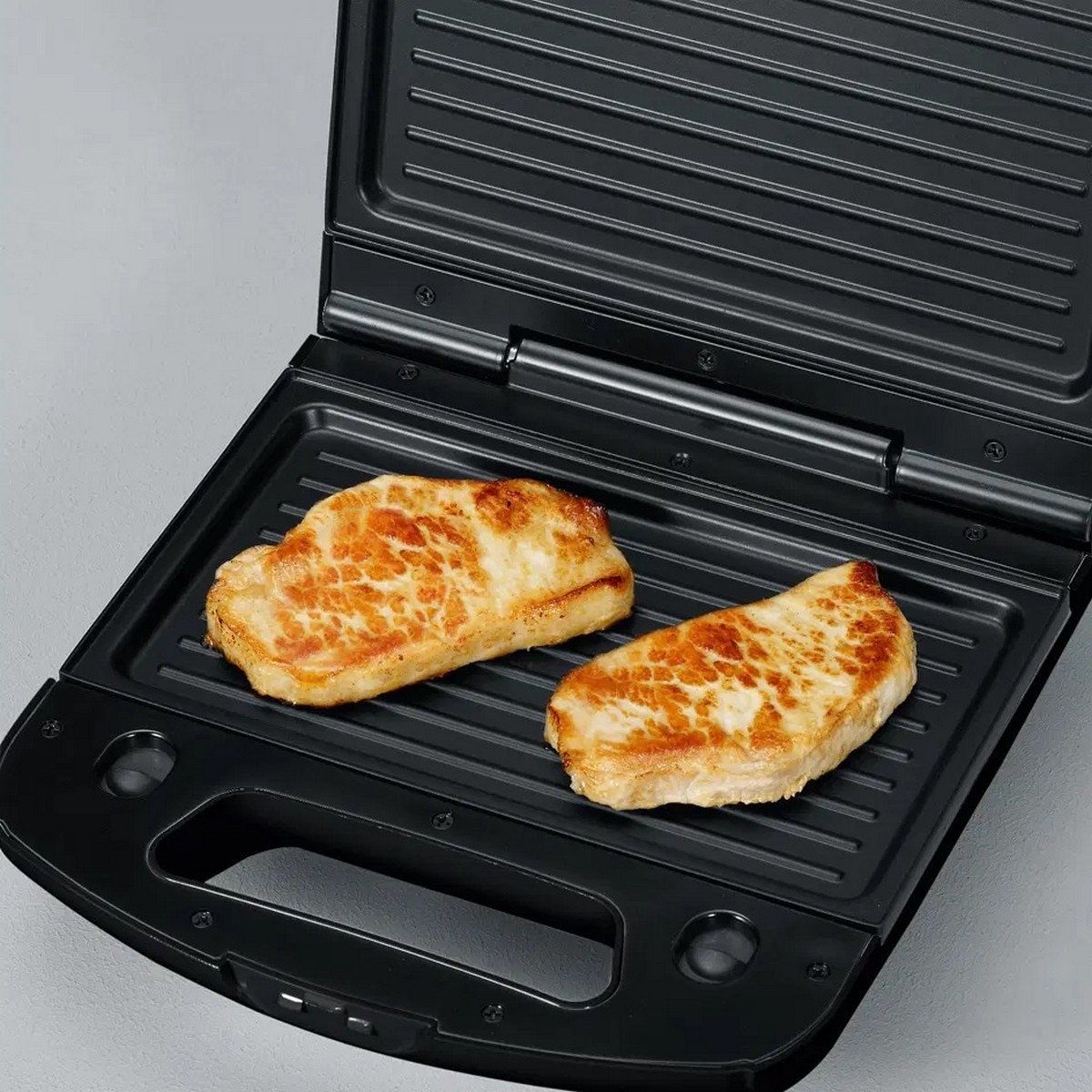 Sandwicheira Severin 2968 Multi Placas de 1000 W - Aço Inoxidável Escovado Preto Aço/Preto-7