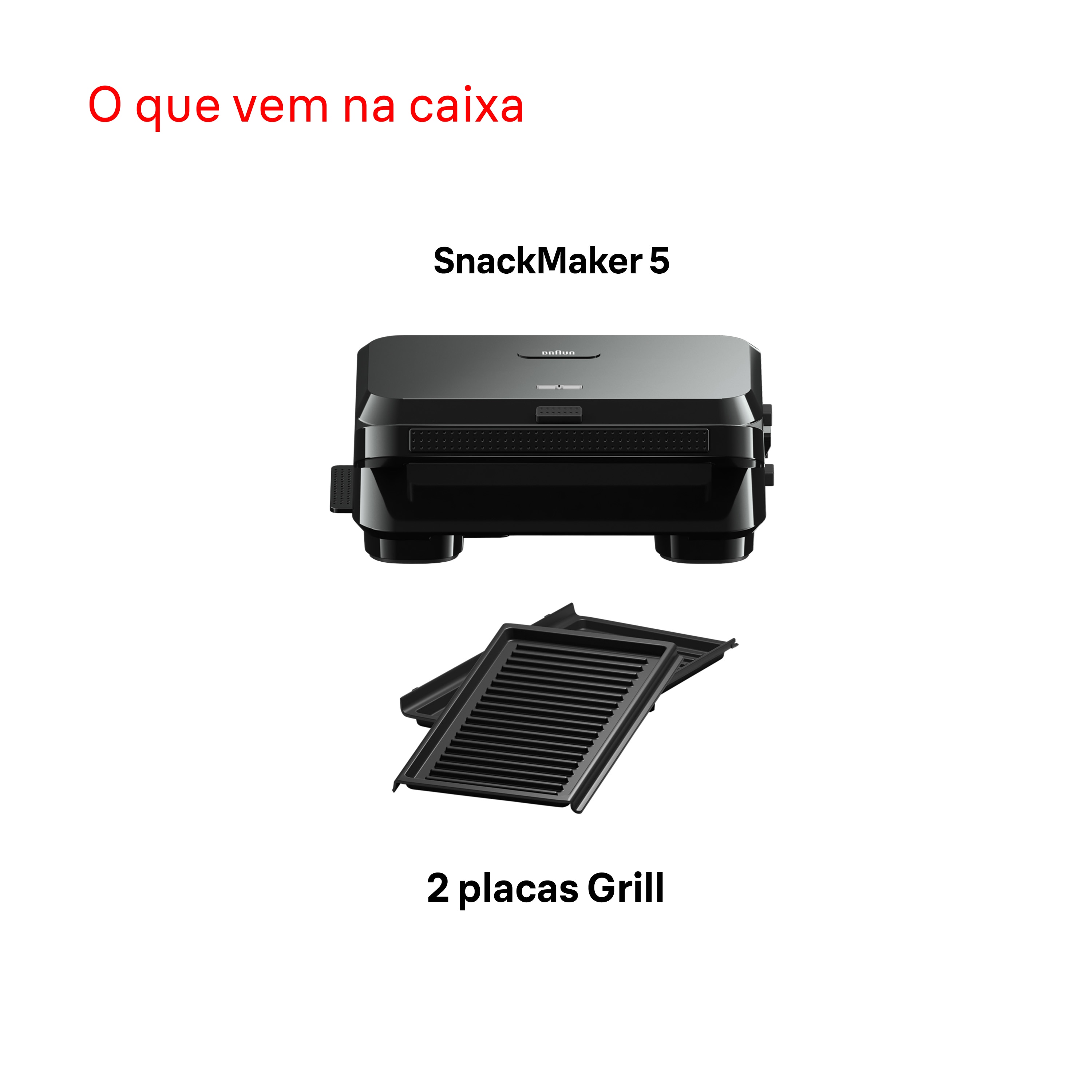 Sanduicheira Braun SM5001 de 800 W - Preto Preto-7