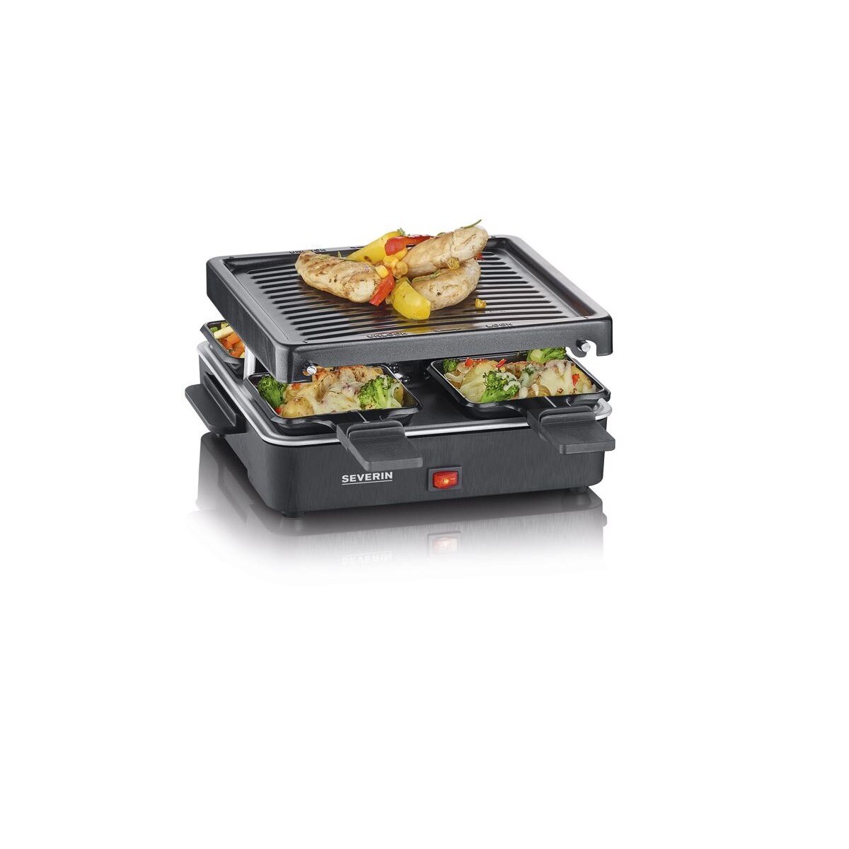 Grelhador Mini Raclette Severin RG2370 de 600 W - Preto 2