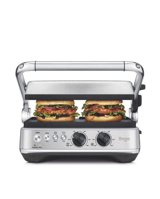 Imagem 0 de Grelhador de Placas Sage SGR700BSS4EEU1 de 1800 W The BBQ & Press Grill - Aço Inox Escovado