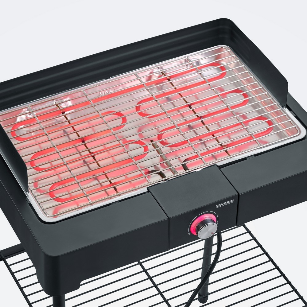 Grelhador Barbecue Elétrico de Resistência Severin eBBQ PG8566 SafeTouch de 2200 W - Inox Inox-3