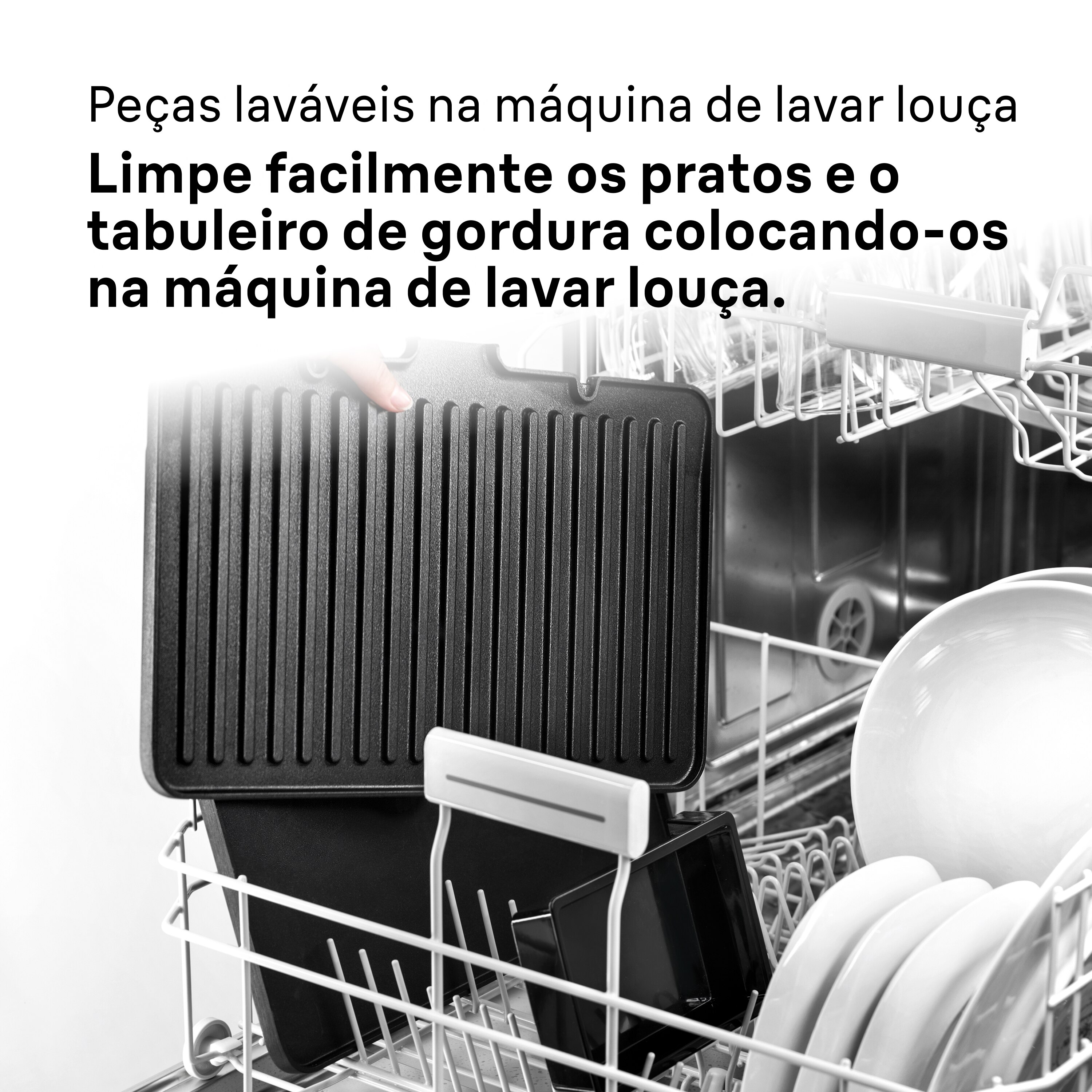 Grelhador de Placas Braun CG9040 MultiGrill 9, 3 em 1, Dupla Placa Extra Grande Independente e de 2000 W 5