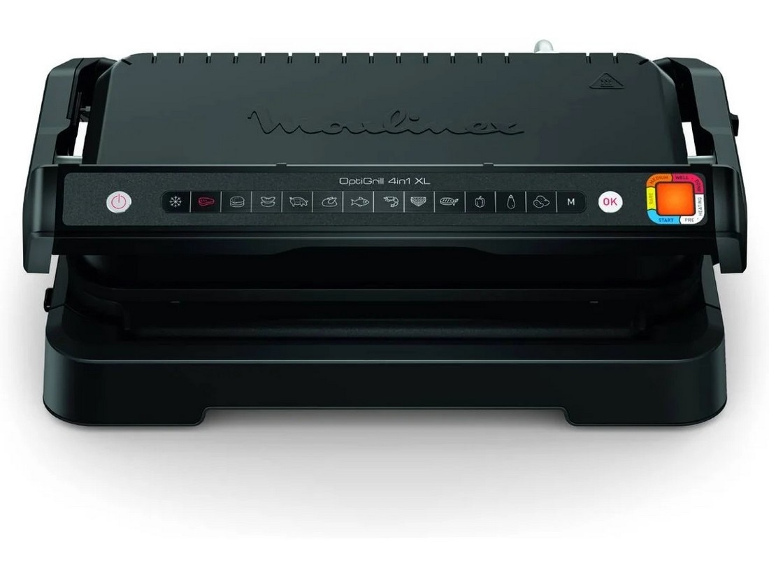 Imagem 0 de Grelhador de Placas Moulinex GI784810 Inteligente, Optigrill, 4 em 1, XL e de 2200 W - Preto
