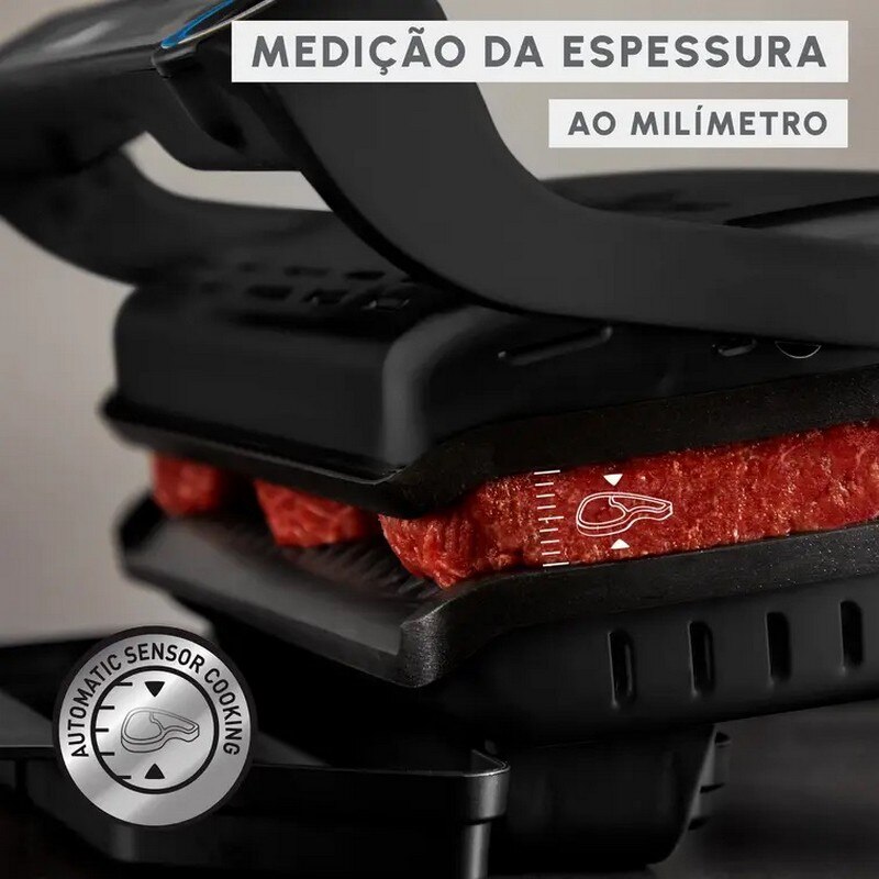 Grelhador de Placas Moulinex GI727810 OptiGrill+ XL de 2000 W - Preto Preto-4