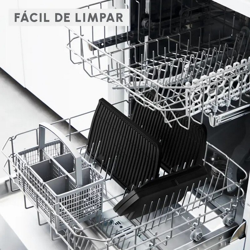 Grelhador de Placas Moulinex GI727810 OptiGrill+ XL de 2000 W - Preto Preto-6