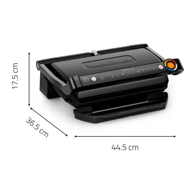 Grelhador de Placas Moulinex GI727810 OptiGrill+ XL de 2000 W - Preto Preto-8