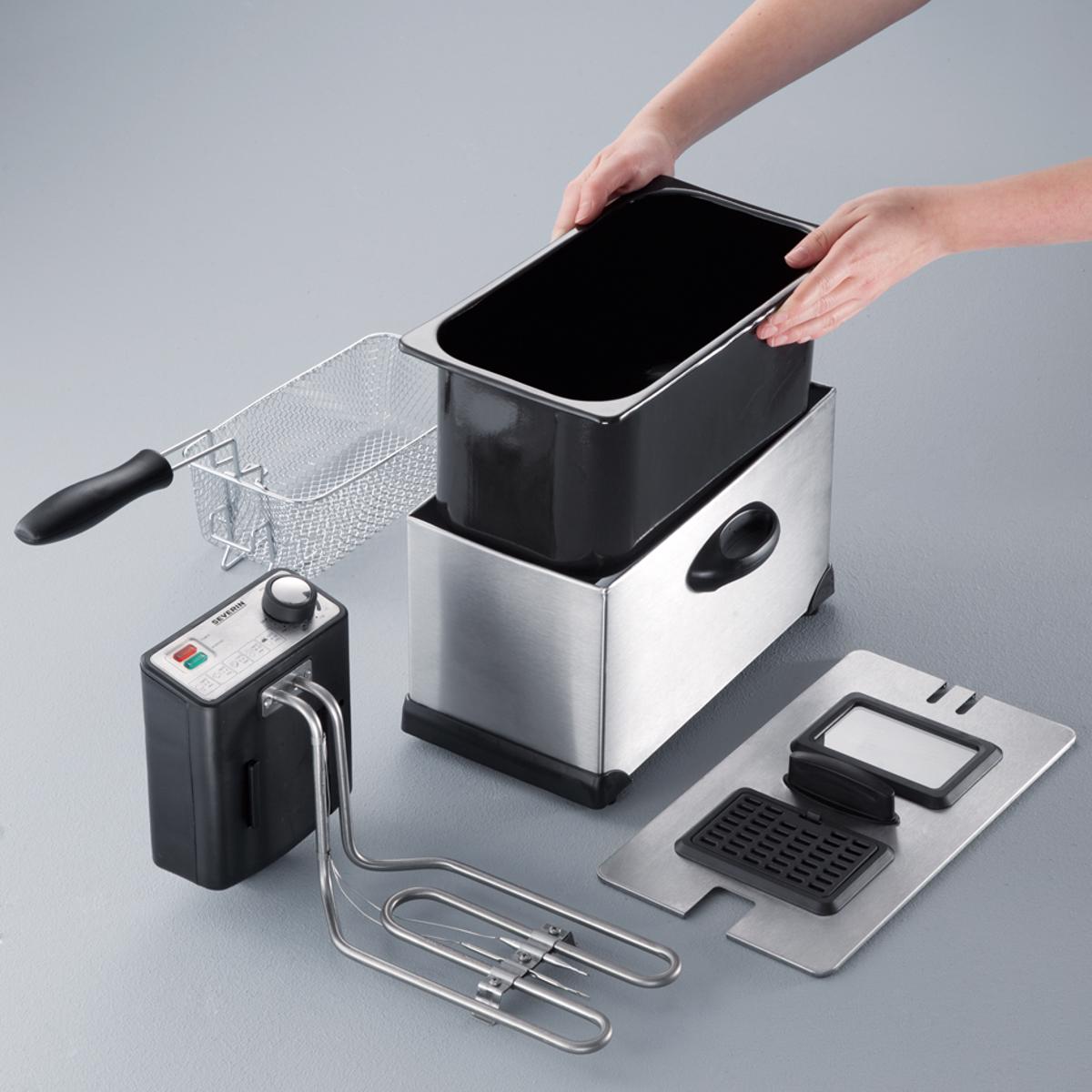Fritadeira Convencional Severin FR2431 de 2000 W e Capacidade de 3 Litros - Inox Inox-7