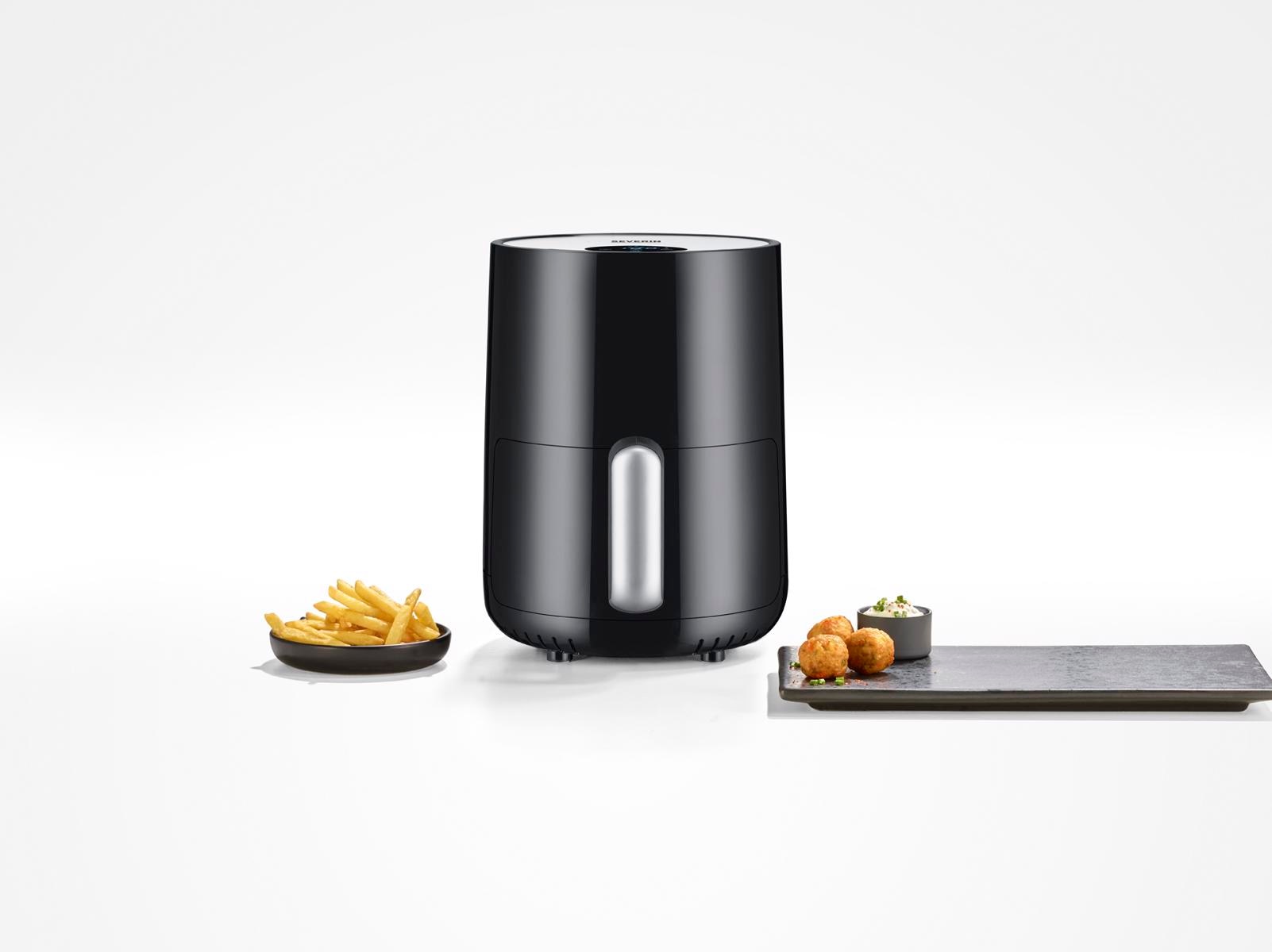 Fritadeira Air Fryer Severin FR2455 sem Óleo de 900 W e Capacidade de 1,8 Litros - Preto Preto-3