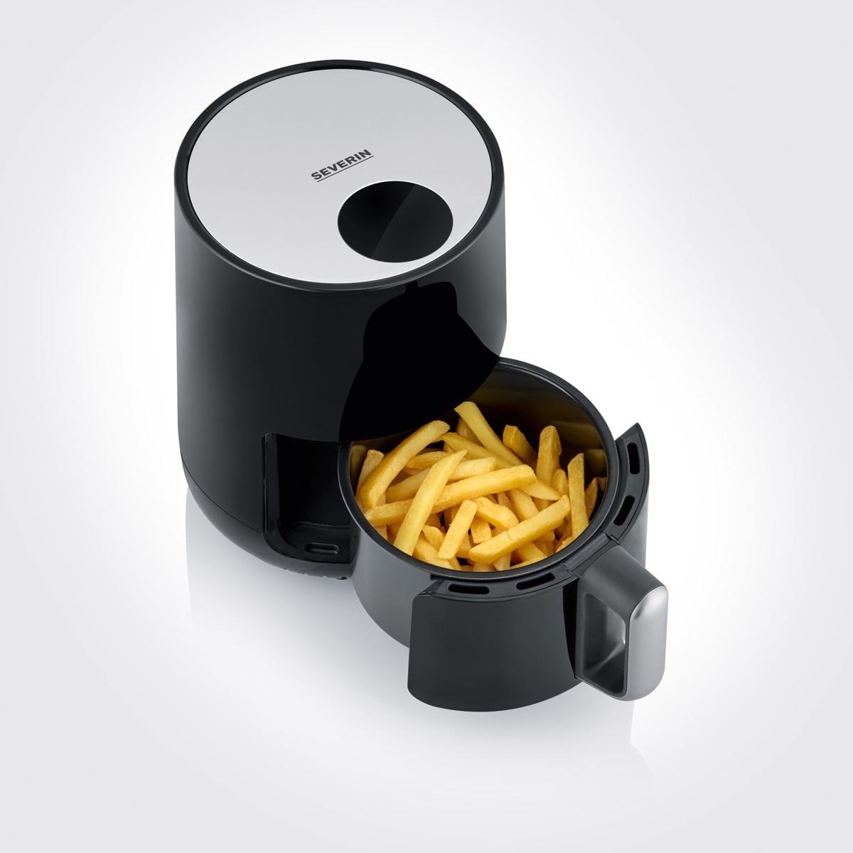 Fritadeira Air Fryer Severin FR2455 sem Óleo de 900 W e Capacidade de 1,8 Litros - Preto Preto-4