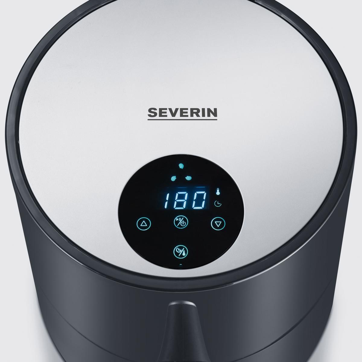 Fritadeira Air Fryer Severin FR2455 sem Óleo de 900 W e Capacidade de 1,8 Litros - Preto Preto-5
