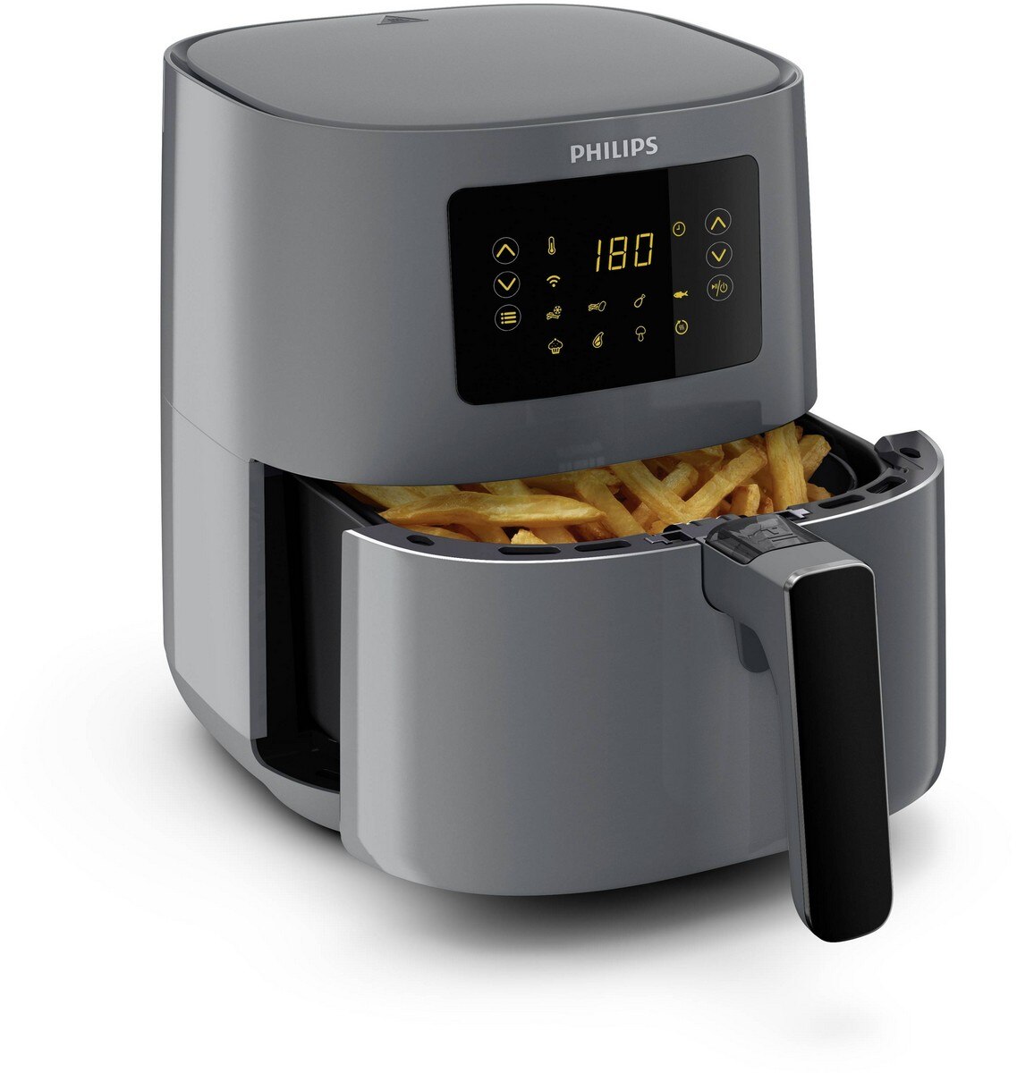 Fritadeira Air Fryer Philips HD9255/60 sem Óleo de 1400 W e Capacidade de 4,1 Litros - Cinzento Cinzento-2