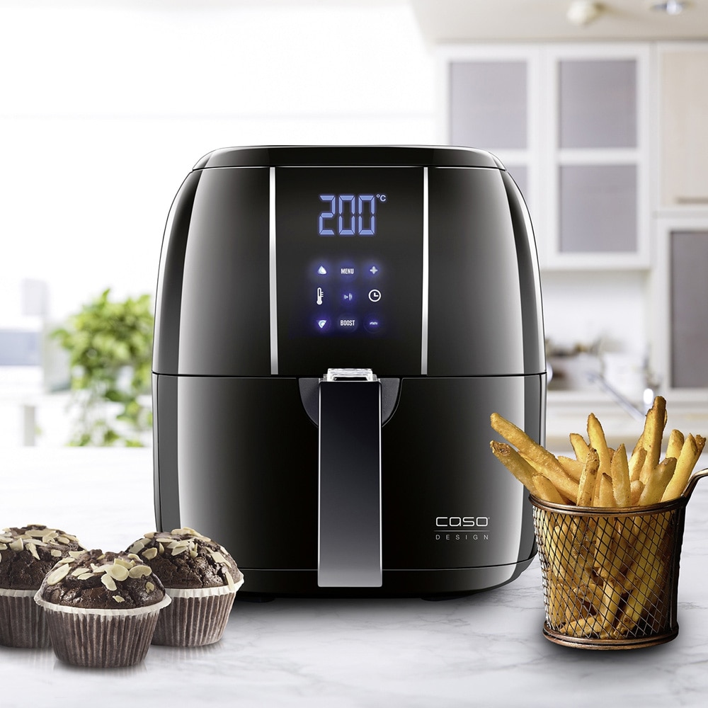 Fritadeira Air Fryer Caso AF 200 5CASOD3172 Multifunções sem Óleo de 1400 W e Capacidade de 2,5 Litros - Preto Preto-2