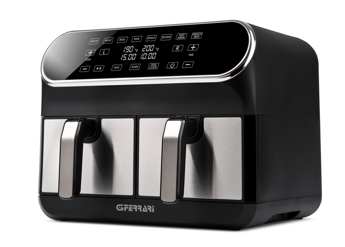 Imagem 0 de Fritadeira Air Fryer G3 Ferrari Dupla G1015000 Friggisano Duo sem Óleo de 1700 W e Capacidade de 4 + 4 Litros - Preto
