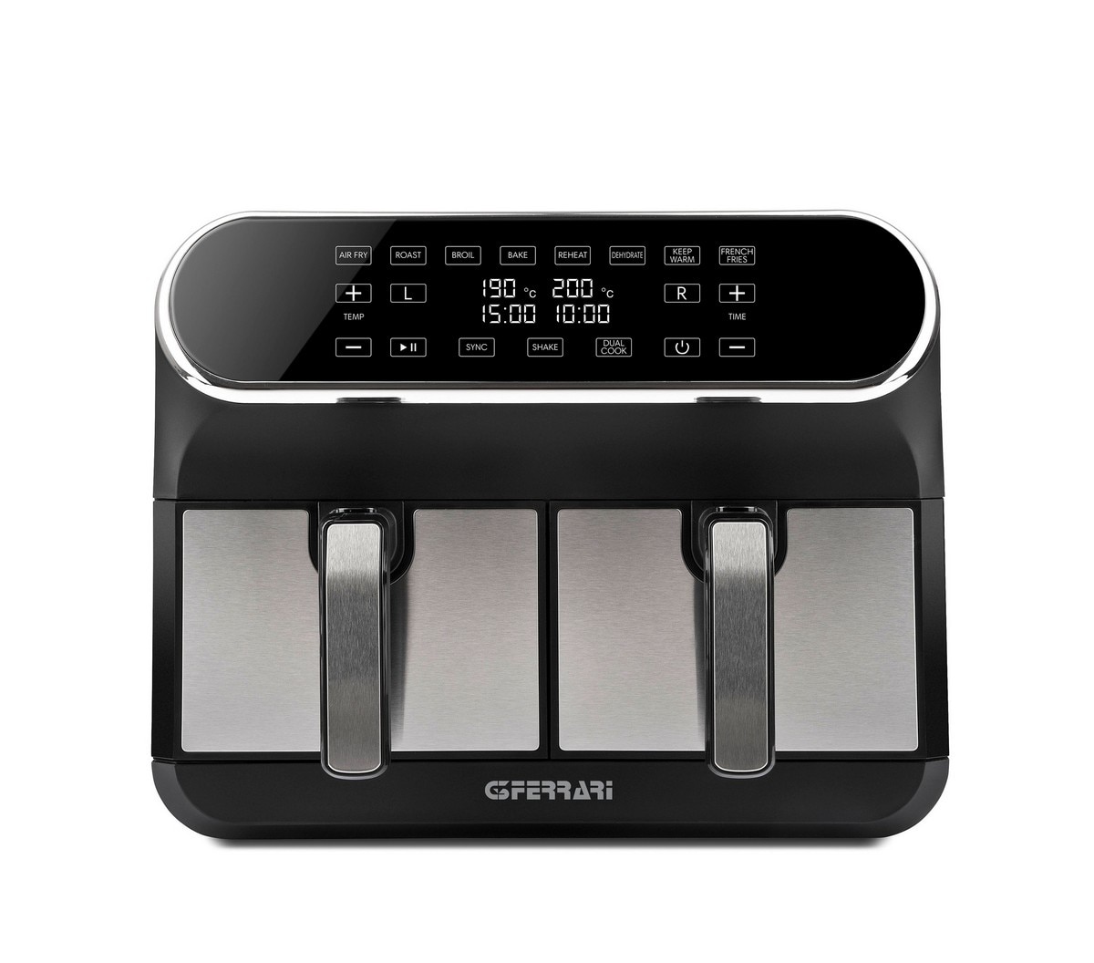 Fritadeira Air Fryer G3 Ferrari Dupla G1015000 Friggisano Duo sem Óleo de 1700 W e Capacidade de 4 + 4 Litros - Preto Preto-2