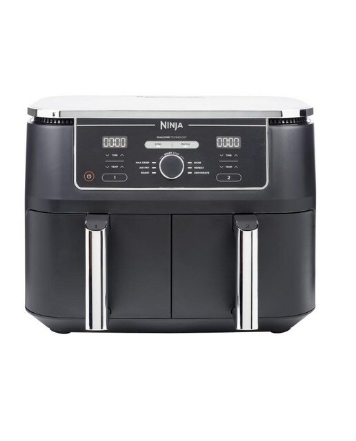Imagem 0 de Fritadeira Air Fryer Ninja AF400EU Dual Zone 6 em 1 sem Óleo de 2470 W e de 9,5 Litros - Preto