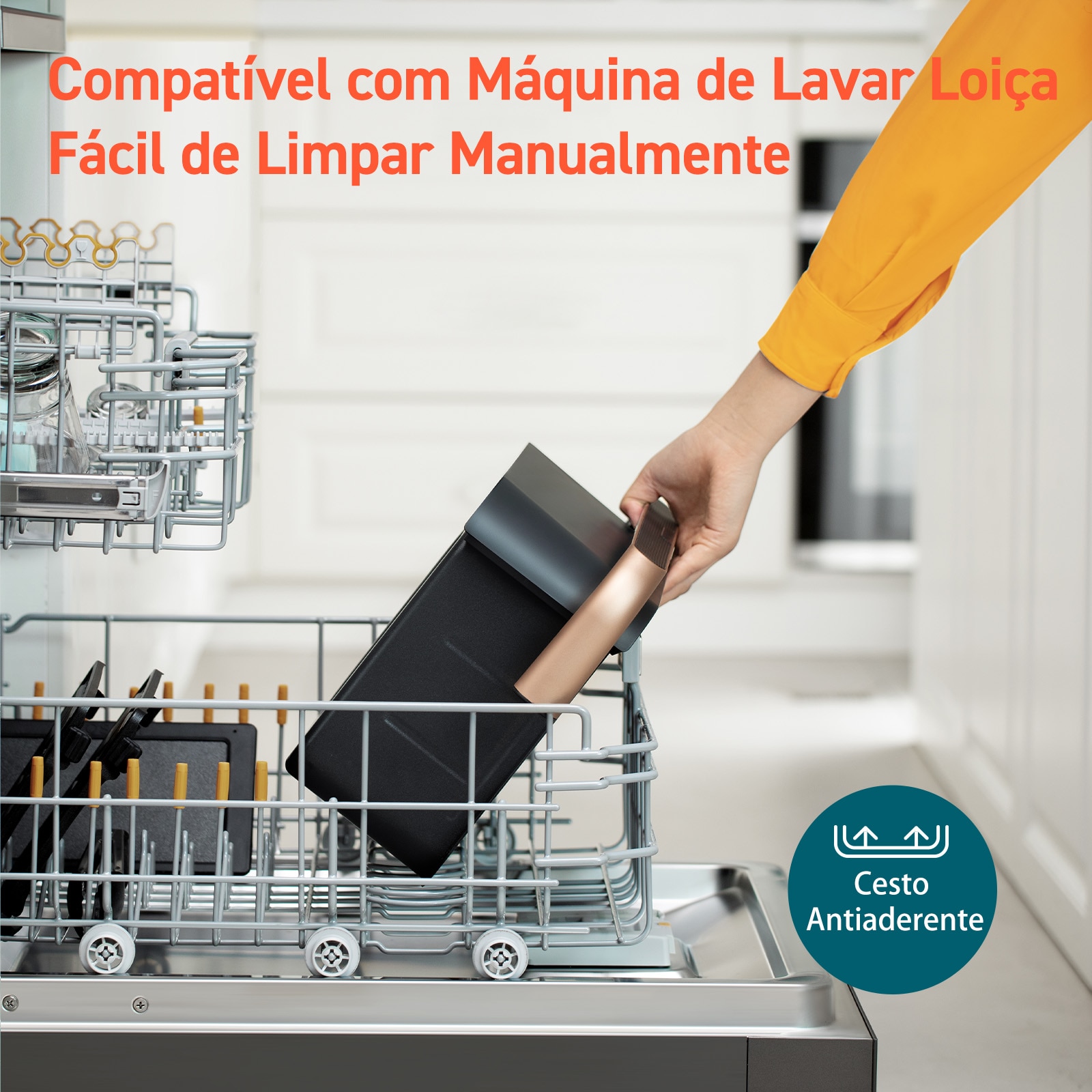 Fritadeira  Air Fryer Cososri Dual Blaze TwinFry Chef Edition KOSP0027EUN, sem Óleo, de 10 Litros - Preto Preto-10