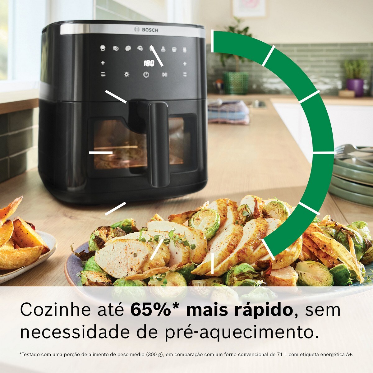Fritadeira Air Fryer Bosch MAF671B1 Serie 6 de 1800 W e 7,2 Litros - Preto Preto-3