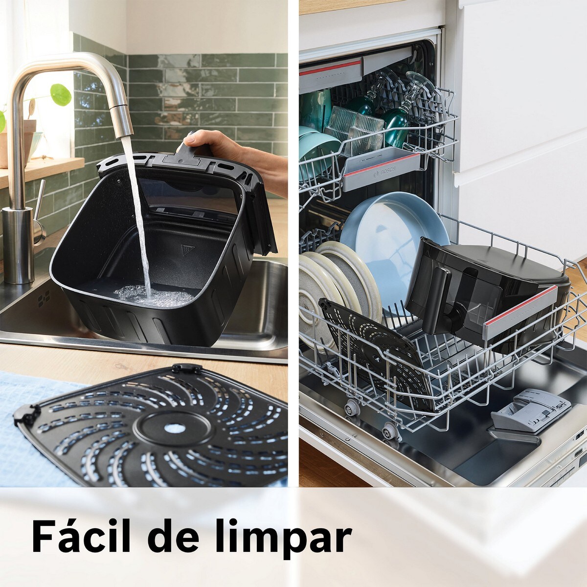 Fritadeira Air Fryer Bosch MAF671B1 Serie 6 de 1800 W e 7,2 Litros - Preto Preto-7