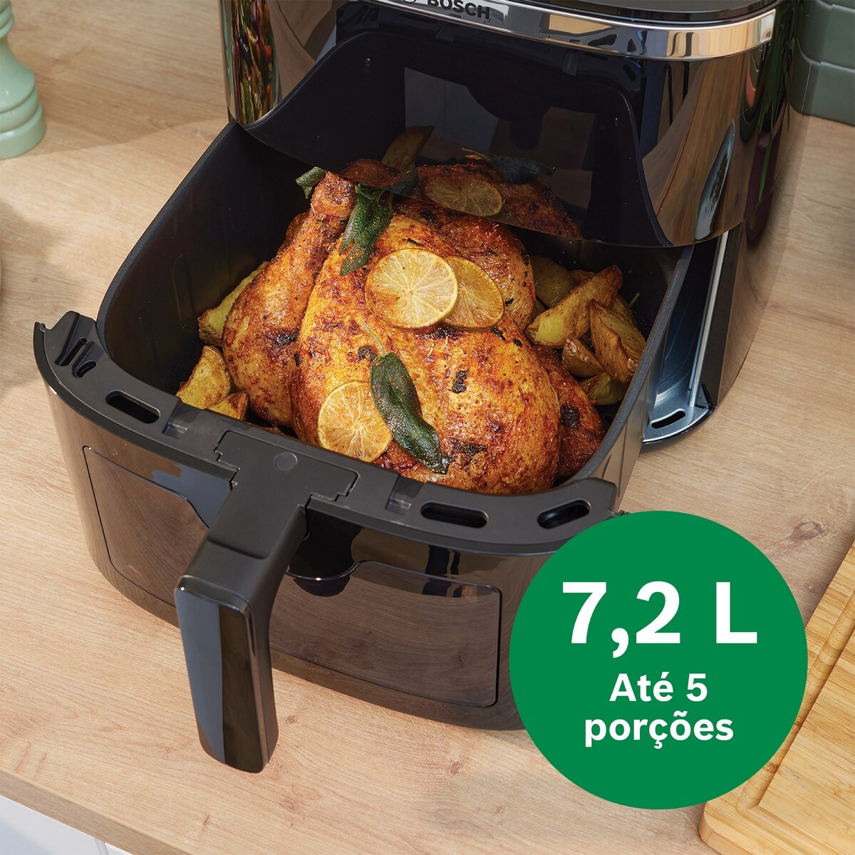 Fritadeira Air Fryer Bosch MAF671B1 Serie 6 de 1800 W e 7,2 Litros - Preto Preto-8