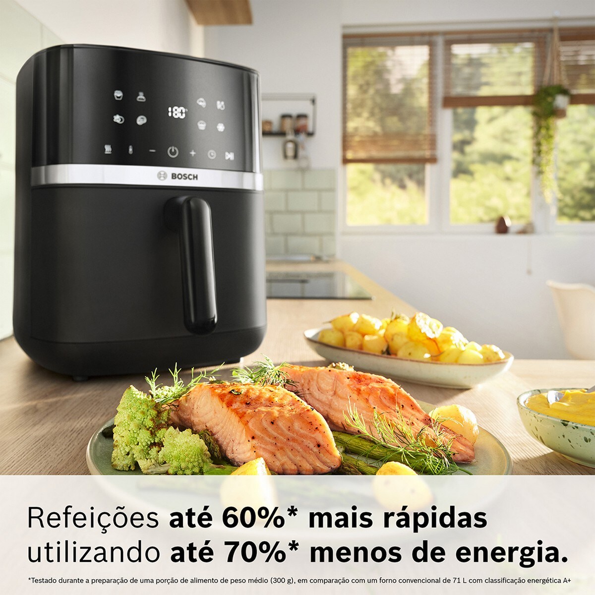Fritadeira Air Fryer Bosch Serie 4 MAF462B0 de 2050 W e 6,1 Litros - Preto Preto-6