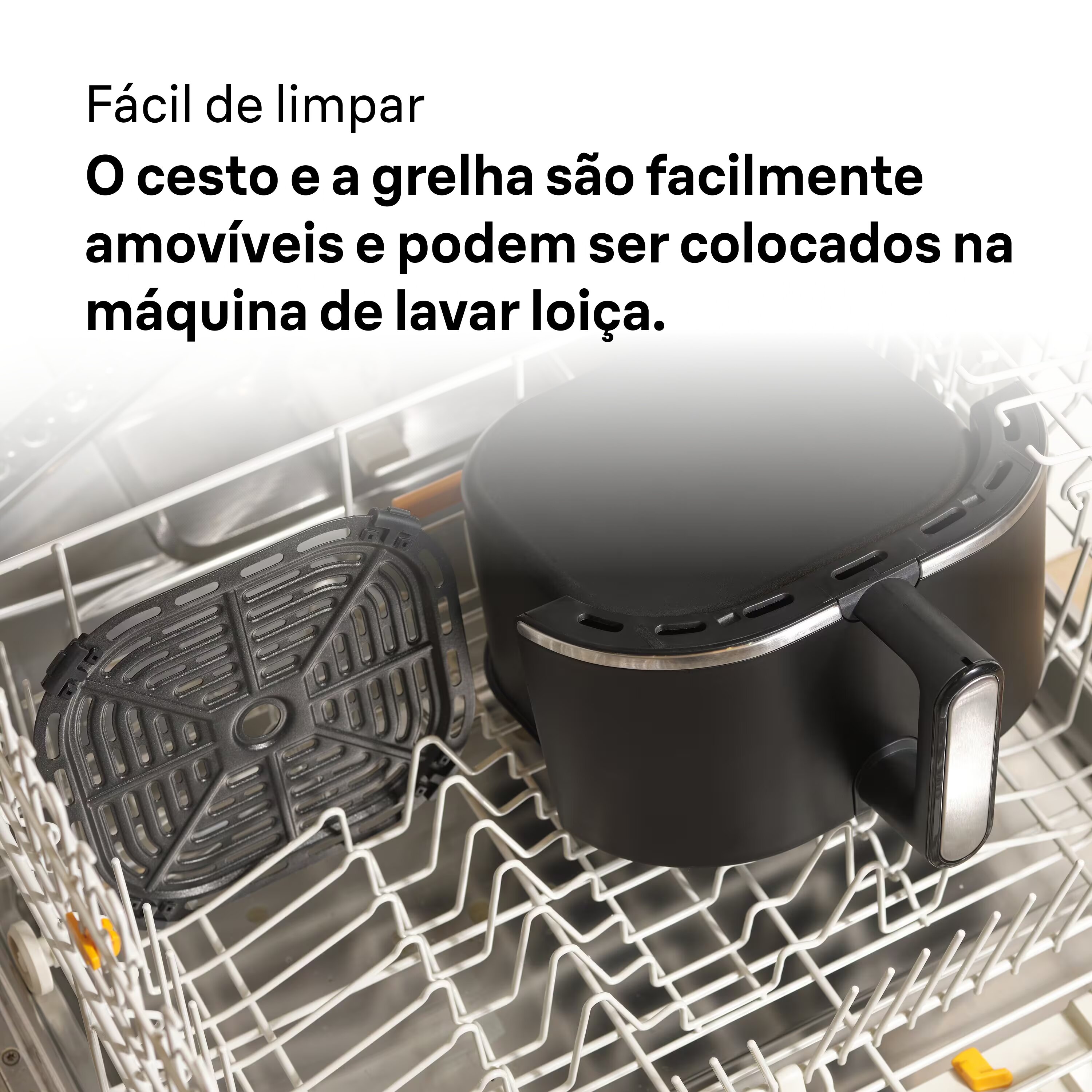 Fritadeira Air Fryer Braun HF5075IBK MultiFry 5, 3 em 1, de 2000 W - Preto Preto-8