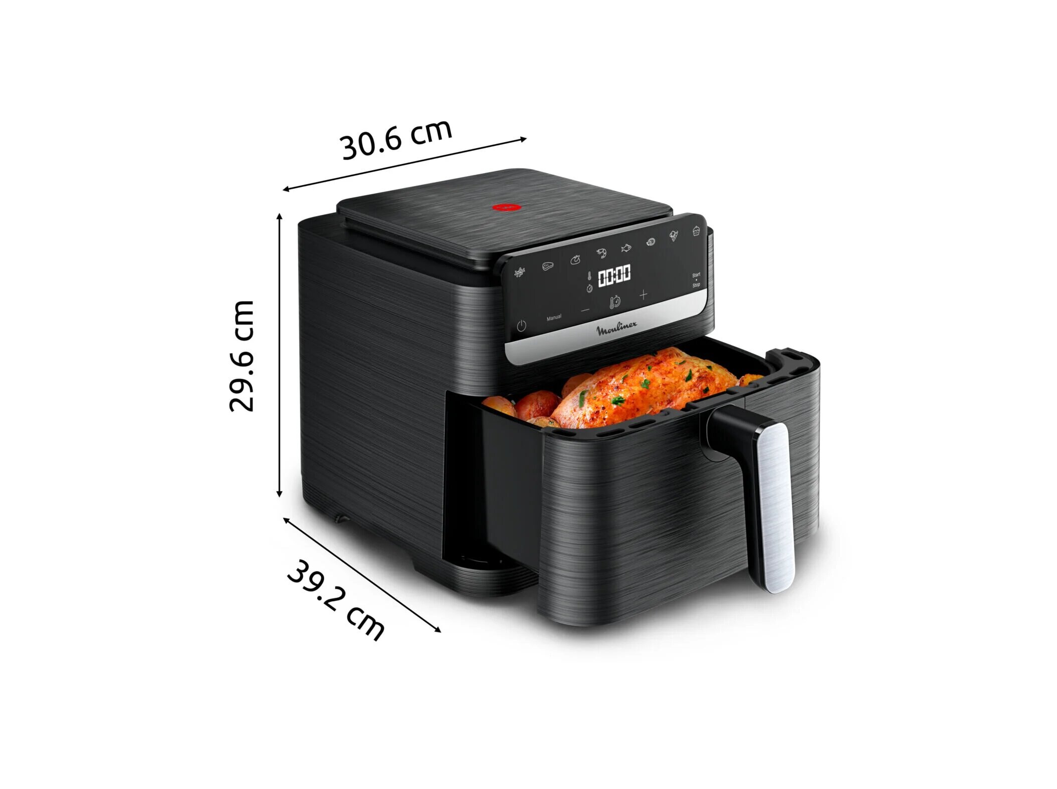 Fritadeira Easy Fry sem Óleo Moulinex EZ8618F0 New Mega de 7,5 Litros - Preto Preto-6