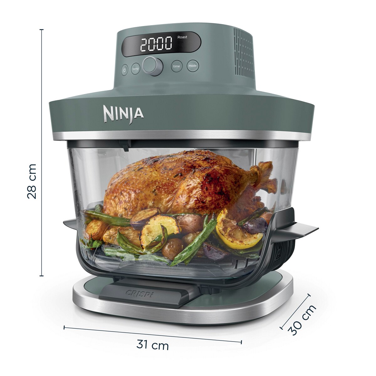 Fritadeira de Air Fryer Ninja AS101EUGY sem Óleo, Portátil 7 em 1 de 8 Litros - Cinzento Cinza Cinzento-cinza-3