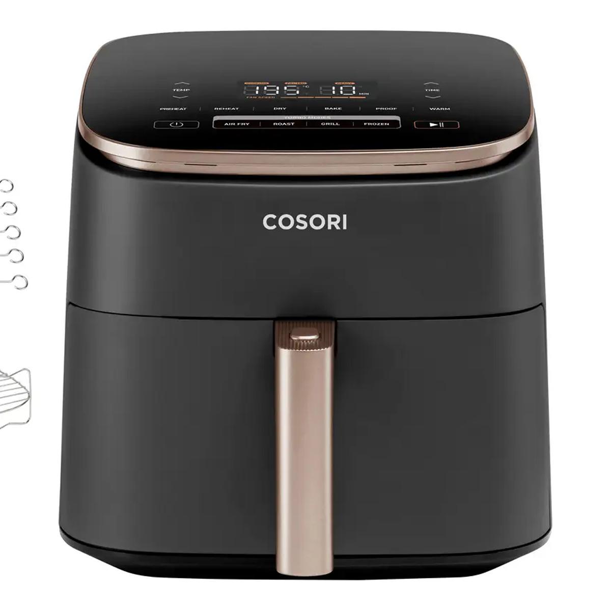 Fritadeira Air Fryer Cosori CAF-DC602-KEUR TurboBlaze com Revestimento Cerâmico Preto-3