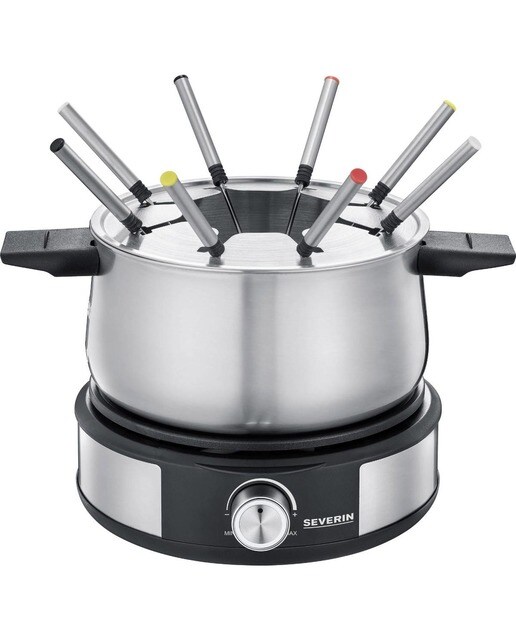 Imagem 0 de Fondue e Máquina de Crepes Severin FO2471 de 1500 W - Inox