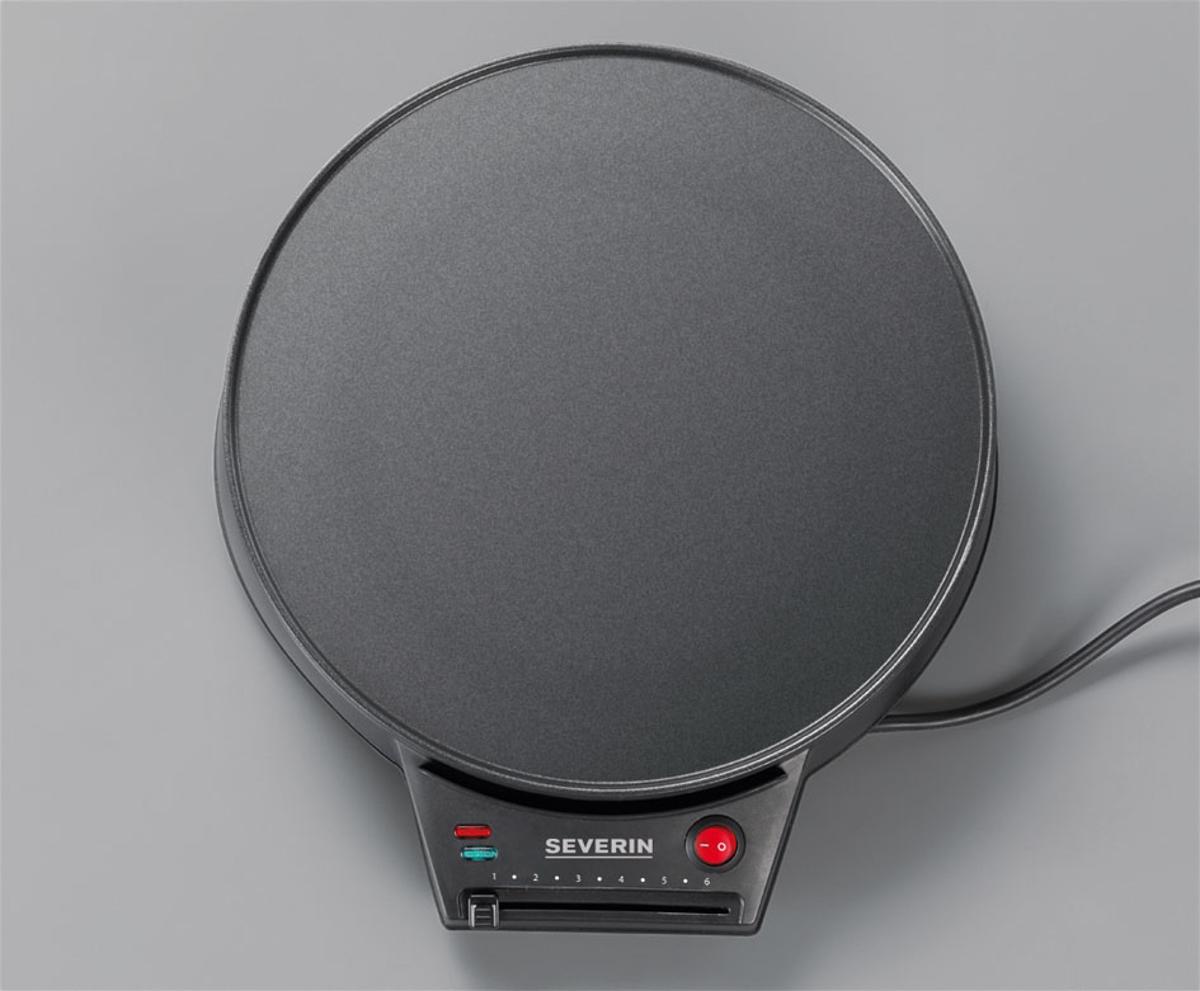 Máquina de Crepes Severin CM2198 de 1000 W com Termóstato Variável - Preto Preto-2