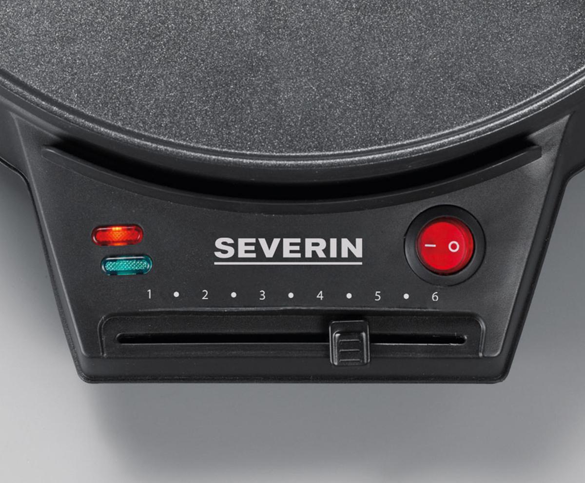 Máquina de Crepes Severin CM2198 de 1000 W com Termóstato Variável - Preto Preto-5