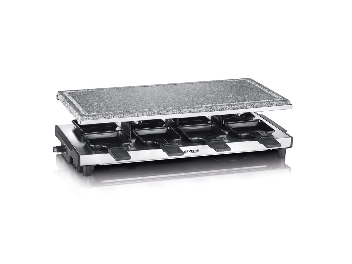 Imagem 0 de Grelhador Raclette Severin Pedra Natural RG 2374 de 1500 W - Aço Inox