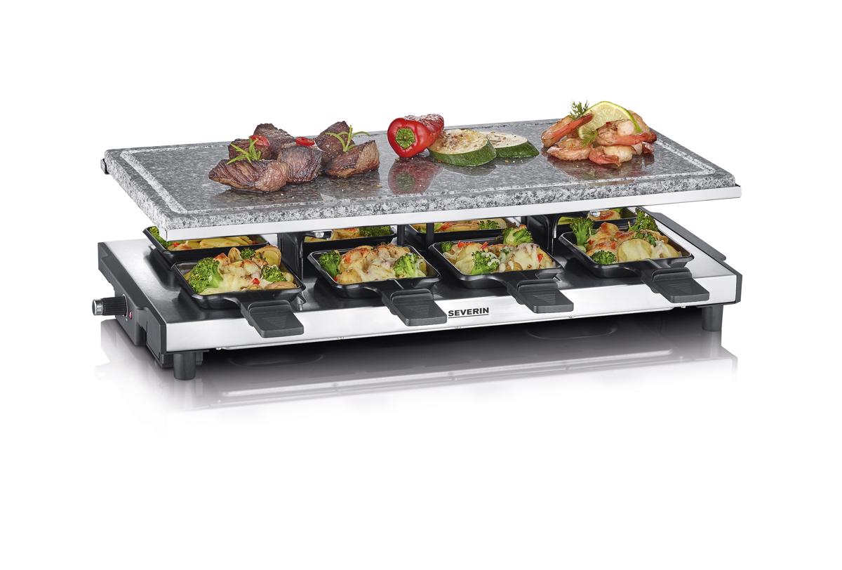 Grelhador Raclette Severin Pedra Natural RG 2374 de 1500 W - Aço Inox Aço inoxidável-2