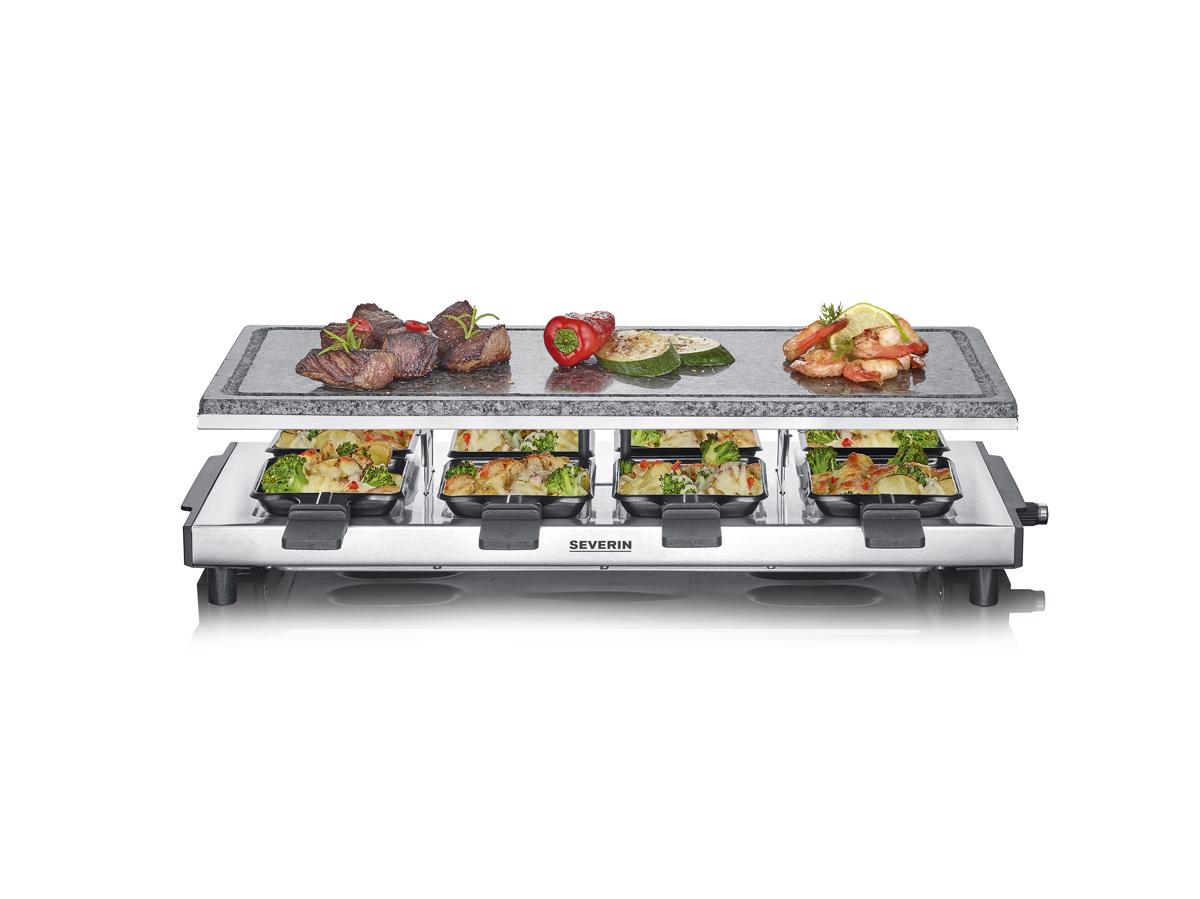 Grelhador Raclette Severin Pedra Natural RG 2374 de 1500 W - Aço Inox Aço inoxidável-3