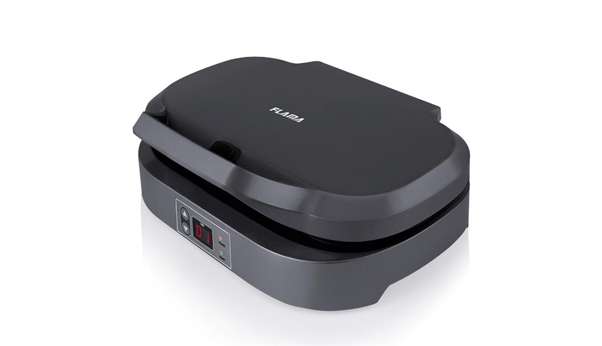 Máquina de Panquecas Flama 4902FL de 1300 W e 2 Cavidades - Preto Preto-9