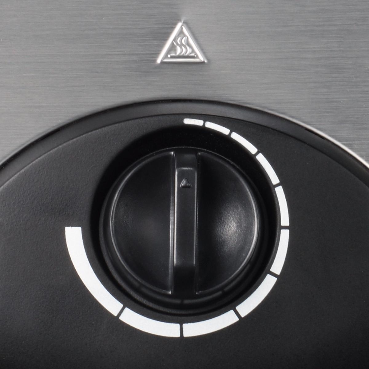 Máquina de Waffles Severin WA 2103 de 1300 W - Aço Inoxidável Escovado Preto Inox/Preto-4