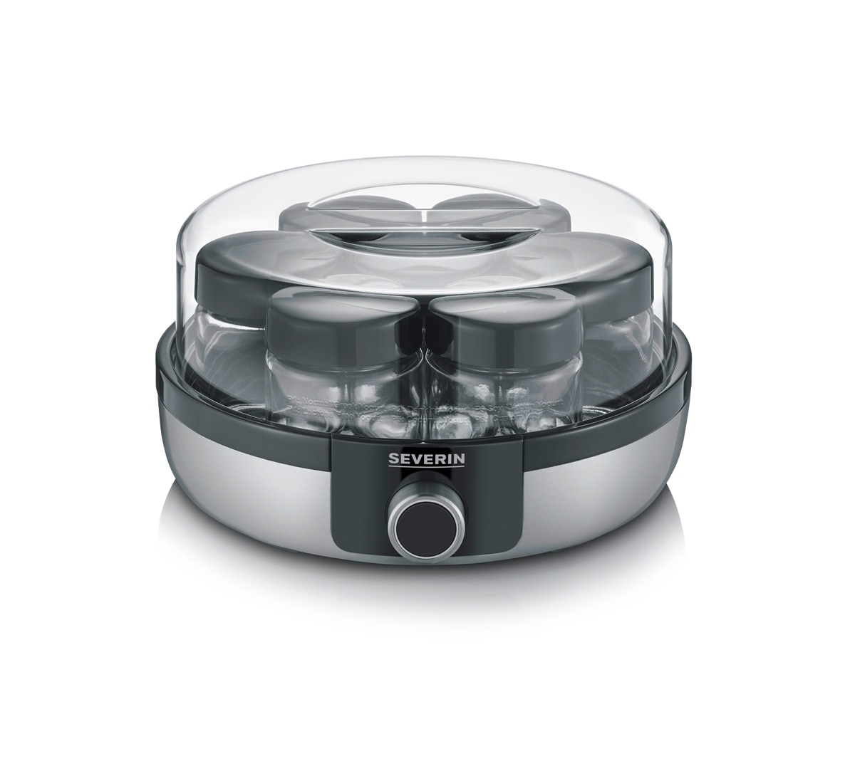 Iogurteira Severin JG 3521 de 13 W Digital e com 7 Copos - Inox Inox-1